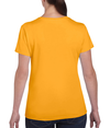 Heavy Cotton Womens T-Shirt GOLD Back