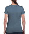 Heavy Cotton Womens T-Shirt HEATHER NAVY (50C/50P) Back