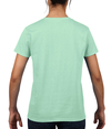 Heavy Cotton Womens T-Shirt MINT GREEN Back