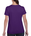 Heavy Cotton Womens T-Shirt PURPLE Back