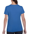 Heavy Cotton Womens T-Shirt ROYAL Back