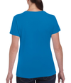 Heavy Cotton Womens T-Shirt SAPPHIRE Back
