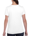 Heavy Cotton Womens T-Shirt WHITE Back