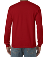 Heavy Cotton Long Sleeve Tee CARDINAL RED Back
