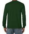 Heavy Cotton Long Sleeve Tee FOREST GREEN Back