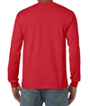 Heavy Cotton Long Sleeve Tee RED Back