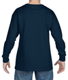 Heavy Cotton Youth Long Sleeve NAVY Back
