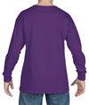 Heavy Cotton Youth Long Sleeve PURPLE Back