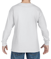 Heavy Cotton Youth Long Sleeve WHITE Back