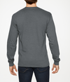 Heavy Cotton Long Sleeve Tee CHARCOAL Back