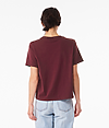 Womens Heavyweight Tee MAROON BACK