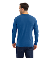 CVC Long Sleeve T-Shirt HEATHER COOL BLUE BACK