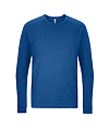 CVC Long Sleeve T-Shirt HEATHER COOL BLUE FRONTOF