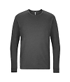CVC Long Sleeve T-Shirt HEATHER HEAVY METAL FRONTOF