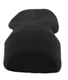 Knit Fold Over Beanie BLACK Front