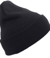 Knit Fold Over Beanie NAVY rside