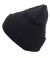 Knit Fold Over Beanie NAVY lside