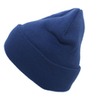 Knit Fold Over Beanie ROYAL lside