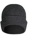 Waffle Knit Beanie BLACK Front