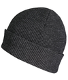 Waffle Knit Beanie BLACK lside