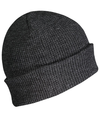 Waffle Knit Beanie BLACK rside