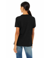 Womens Relaxed CVC BLACK HEATHER (90C/10P) Back