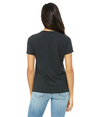 Womens Relaxed Triblend CHARCOAL BLACK TRIBLEND Back