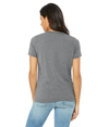 Womens Relaxed Triblend GREY TRIBLEND Back