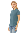 Womens Relaxed CVC HEATHER DEEP TEAL Side