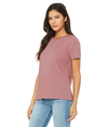 Womens Relaxed CVC HEATHER MAUVE Side