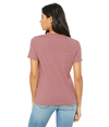 Womens Relaxed CVC HEATHER MAUVE Back