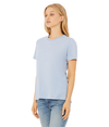 Womens Relaxed CVC HEATHER PRISM BLUE (90C/10P) Side