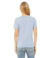 Womens Relaxed CVC HEATHER PRISM BLUE (90C/10P) Back