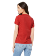 Womens Relaxed CVC HEATHER RED Back