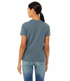 Womens Relaxed CVC HEATHER SLATE Back