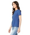 Womens Relaxed CVC HEATHER TRUE ROYAL Side