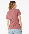 Womens Relaxed Jersey Tee MAUVE Back