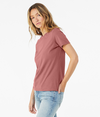 Womens Relaxed Jersey Tee MAUVE Side