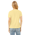 Womens Relaxed Triblend PALE YELLOW TRIBLEND Back