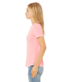 Womens Relaxed Triblend PINK TRIBLEND Side