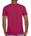 Softstyle Adult T-Shirt HEATHER CARDINAL (65P/35C) Back