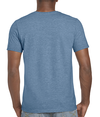 Softstyle Adult T-Shirt HEATHER INDIGO (65P/35C) Back