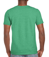Softstyle Adult T-Shirt HEATHER IRISH GREEN (65P/35C) Back