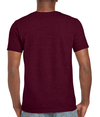 Softstyle Adult T-Shirt HEATHER MAROON (65P/35C) Back