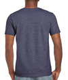 Softstyle Adult T-Shirt HEATHER NAVY (65P/35C) Back