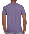 Softstyle Adult T-Shirt HEATHER PURPLE (65P/35C) Back