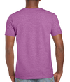 Softstyle Adult T-Shirt HEATHER RADIANT ORCHID (65P/35C) Back