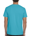 Softstyle Adult T-Shirt TROPICAL BLUE Back