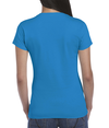 Softstyle Womens T-Shirt ANTIQUE SAPPHIRE (90C/10P) Back