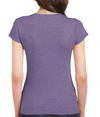 Softstyle Womens T-Shirt HEATHER PURPLE (65P/35C) Back